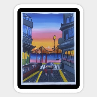 city painting Sticker